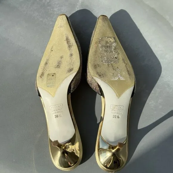 Giuseppe Zanotti Embellished Beaded Kitten Heels - Picture 9 of 15